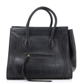 Celine Phantom Bag Crocodile Embossed Leather