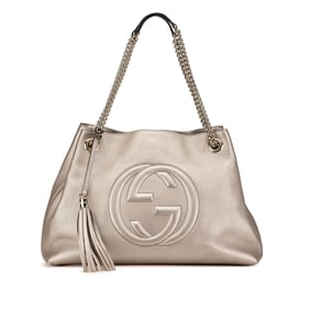 Gucci Medium Leather Soho Chain Tote