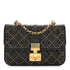 Christian Dior Lambskin Cannage Studded Large