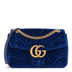Gucci Velvet Matelasse Medium GG Marmont