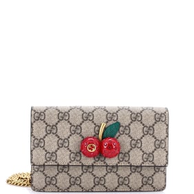 Gucci Cherries Wallet on Chain GG