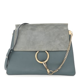 Chloe Calfskin Suede Medium Faye Shoulder
