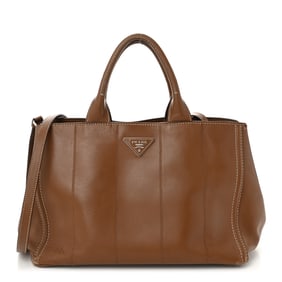 Prada Soft Calfskin Tote Cannella