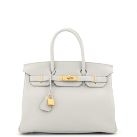 Hermes Birkin Handbag Grey Togo with