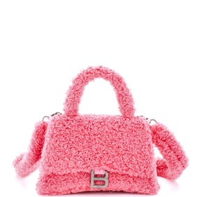 Balenciaga Fluffy Hourglass Top Handle Bag