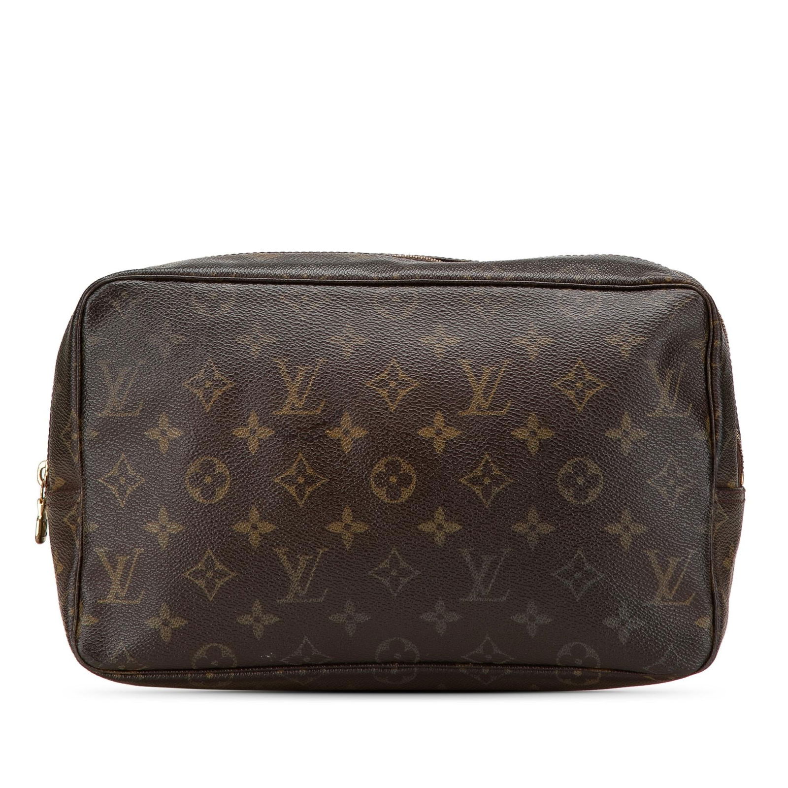 Louis Vuitton Monogram Trousse Toilette 28: Louis Vuitton Monogram Trousse Toilette 28 Condition Quality: Exterior Back stained with Other. Exterior Bottom stained with Other. Exterior Corners Worn. Exterior Front stained with Other. Interior P