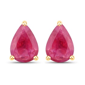 1.60 CT Genuine Ruby 14K Yellow