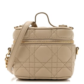 Christian Dior Lambskin Cannage Micro Lady