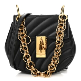 Chloe Calfskin Quilted Mini Drew Bijou