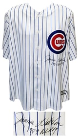 jerome walton signed cubs majestic white