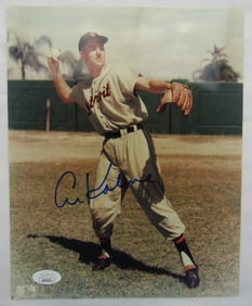 AL kaline signed 8x10 photo JSA