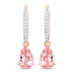 2.25 CT Genuine Morganite and White