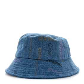 Chanel Denim Mood Cloche Bucket Hat
