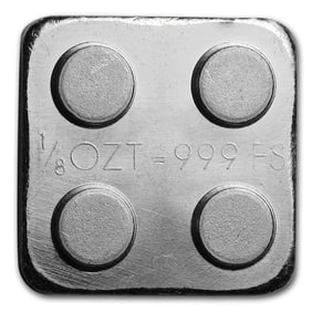 1/8 oz Silver Building Block Bars