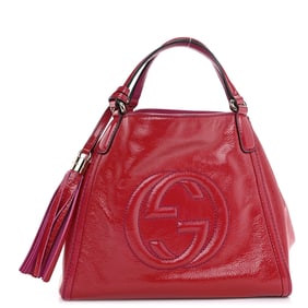 Gucci Patent Small Soho Shoulder Bag