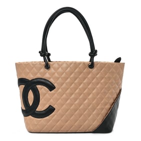 Chanel Calfskin Quilted Large Cambon Tote