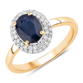 1.84 CT Genuine Blue Sapphire and