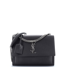 Saint Laurent Sunset Crossbody Bag Leather