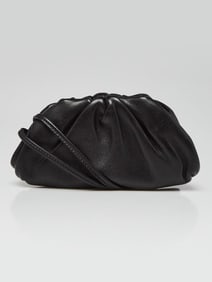 Bottega Veneta Black Leather The Pouch