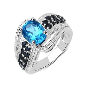 2.72 CT Genuine Swiss Blue Topaz