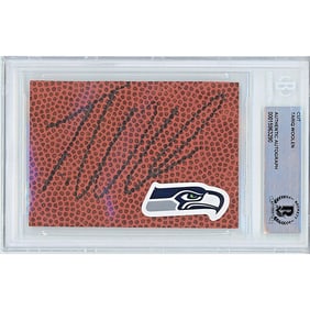 tariq woolen signed seattle seahawks football