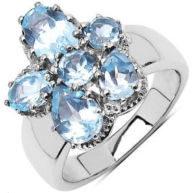 3.56 CT Genuine Blue Topaz 14K