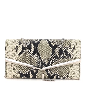 Jimmy Choo Calfskin Snakeskin Embossed Elish