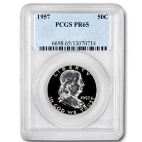 1957 Franklin Half Dollar PR-65 PCGS