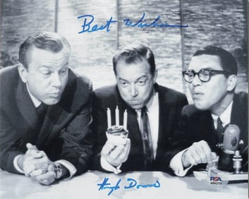 hugh downs signed 8x10 photo PSA/DNA