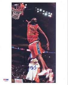 AL jefferson autographed 8x10 photo mcdonalds