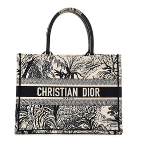 Christian Dior Canvas Embroidered Medium Palms