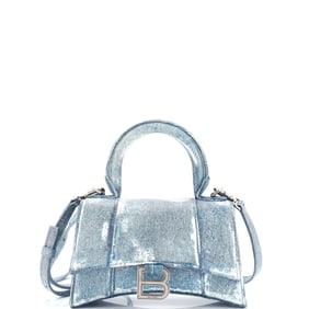 Balenciaga Hourglass Top Handle Bag Denim