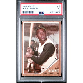 bob clemente pittsburgh pirates 1962 topps