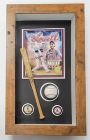 boston baseball great mike lowell autographed