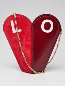 Gucci Red/Pink Leather and Python Valentines