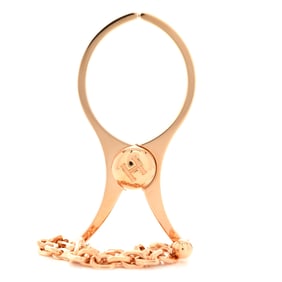 Hermes Permabrass Filou Glove Clip Rose