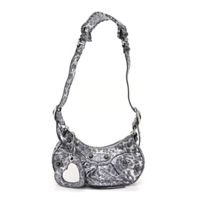 Balenciaga Metallic Agneau Arena Leopard Le