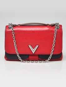 Louis Vuitton Rubis/Blue Monogram Leather Very