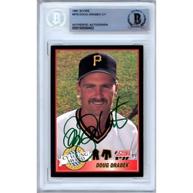 doug drabek pittsburgh pirates signed 1991