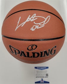 charles oakley signed i/o spalding basketball