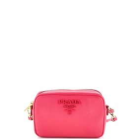 Prada Monochrome Camera Bag Saffiano Leather