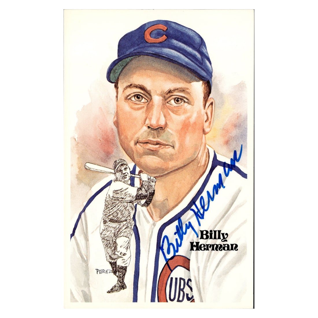 billy herman chicago cubs autographed signed: billy herman chicago cubs autographed signed perez steele 1981 postcard #6914/10000 (JSA COA #ax09932) Billy Herman Chicago Cubs Autographed Signed Perez Steele 1981 Postcard #6914/10000 (JSA COA #AX0