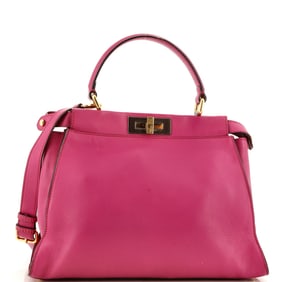 Fendi Peekaboo Bag Rigid Leather Regular