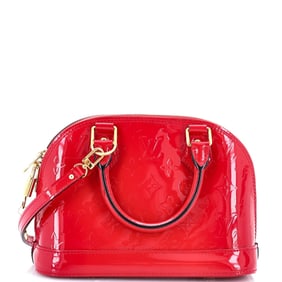 Louis Vuitton Alma Handbag Monogram Vernis