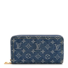 Louis Vuitton Monogram Denim Zippy Wallet
