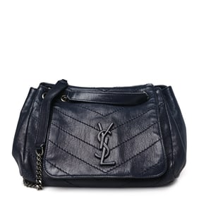 Saint Laurent Vintage Lambskin Chevron Monogram