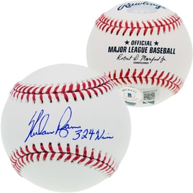 NOLAN RYAN AUTOGRAPHED MLB BASEBALL TEXAS