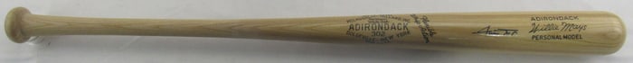 willie mays signed auto adirondack baseball