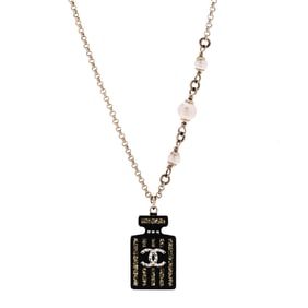 Chanel Pearl Resin Strass Perfume Bottle