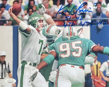 Ken OBrien Signed 8x10 Photo NY